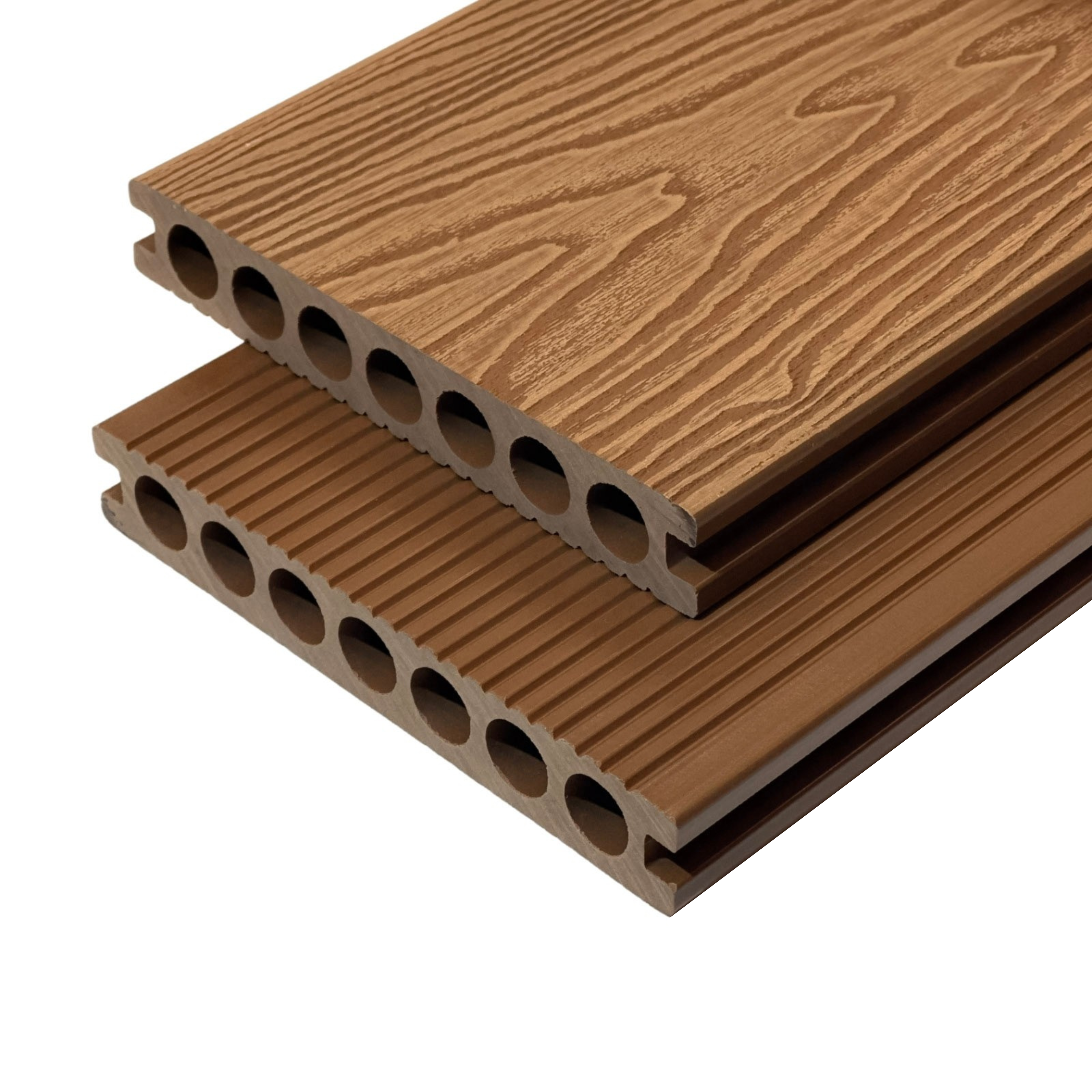 Deck WPC 7 Furos 2D </br> 2900 mm x 148 mm x 23 mm