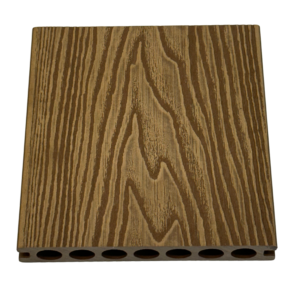 Deck WPC 7 Furos 2D </br> 2900 mm x 148 mm x 23 mm