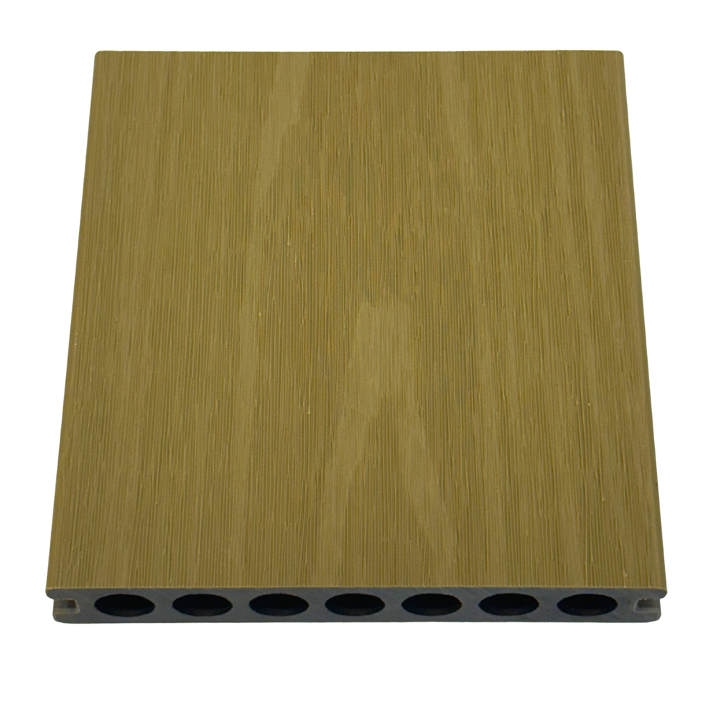 Deck WPC Dupla Face Frisado 7 Furos Externo </br> 2900 mm x 142 mm x 22 mm