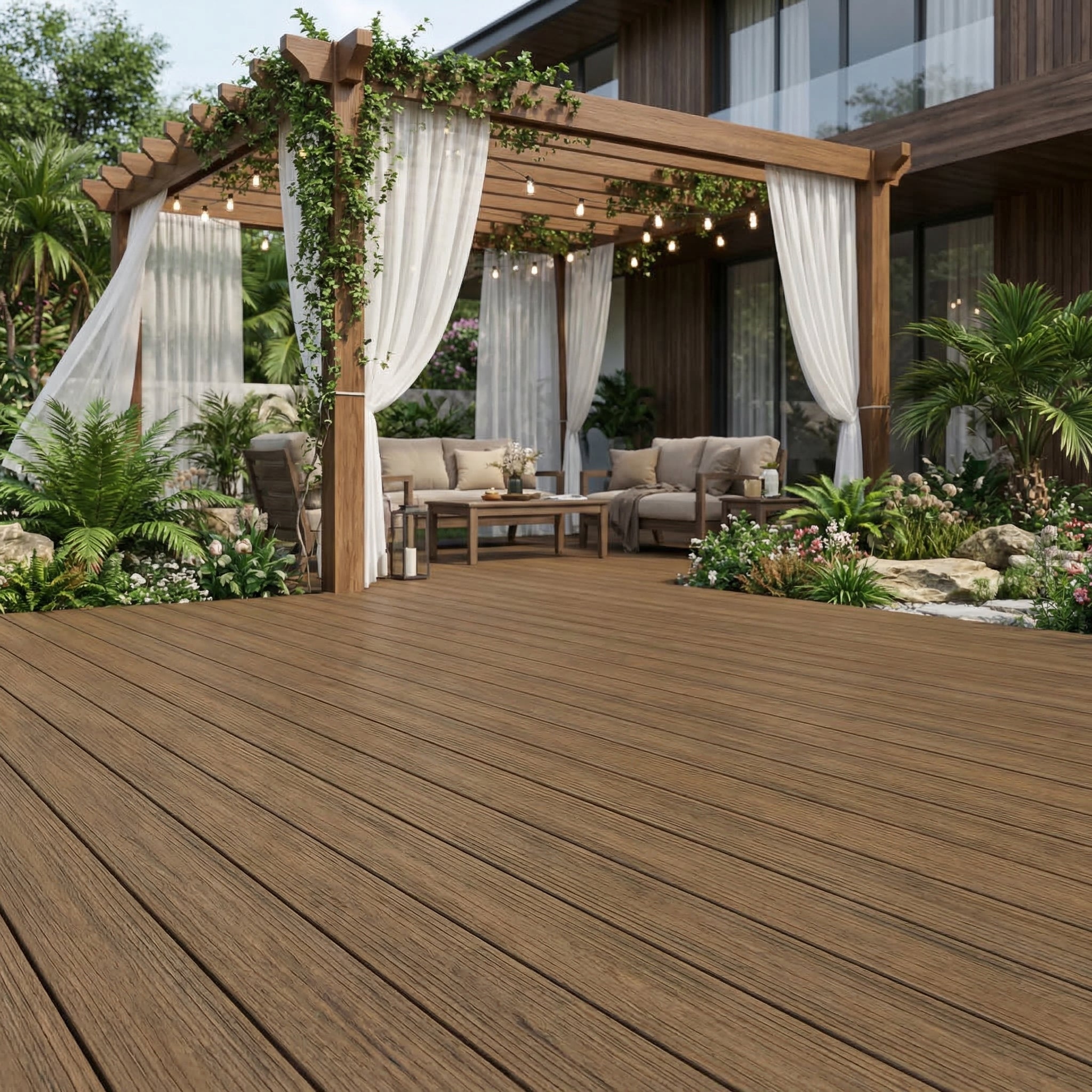 Deck WPC 2D No Gap Sistema Click </br> 2200 mm x 143 mm x 22 mm