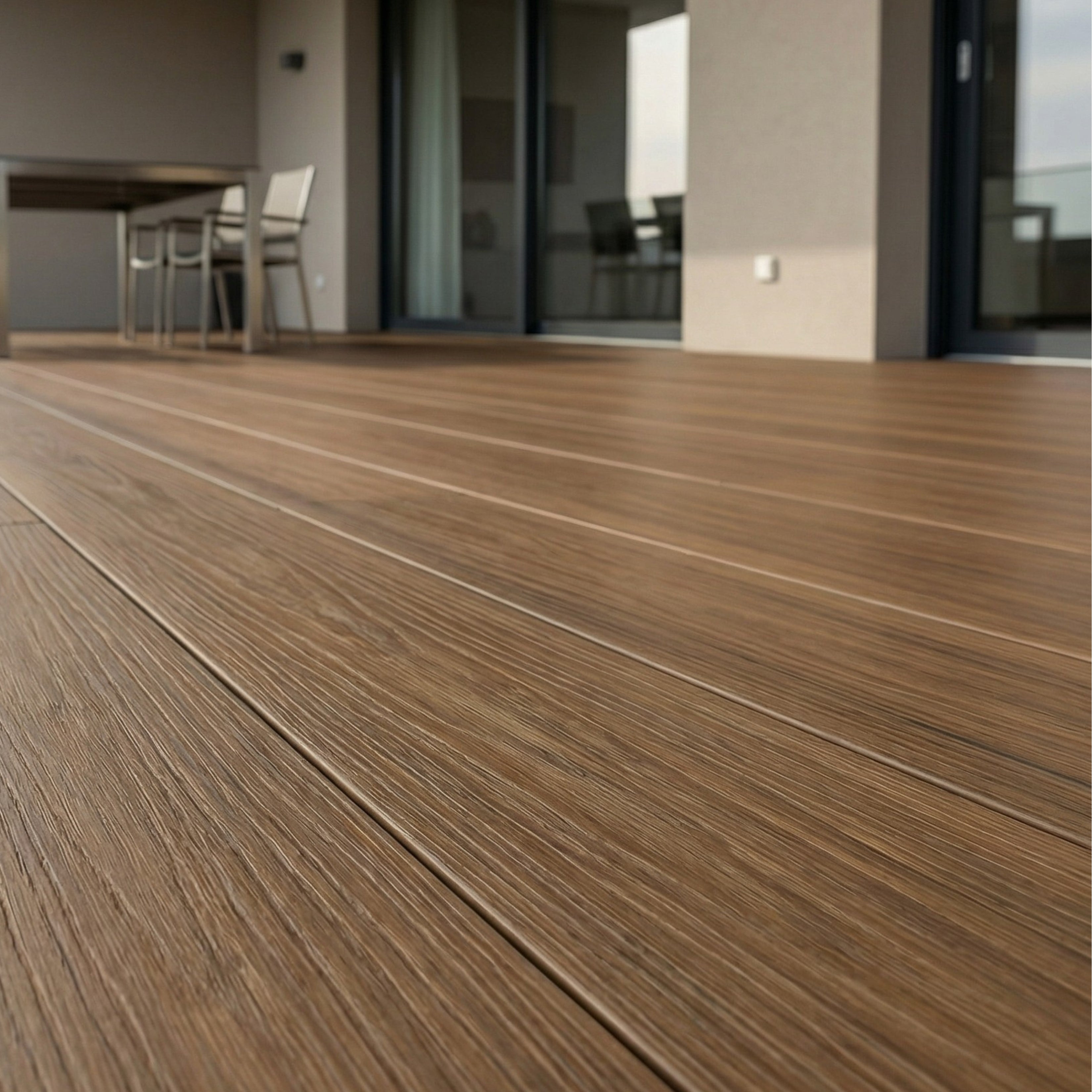 Deck WPC No Gap 6 Furos </br> 2200 mm x 143 mm x 22 mm