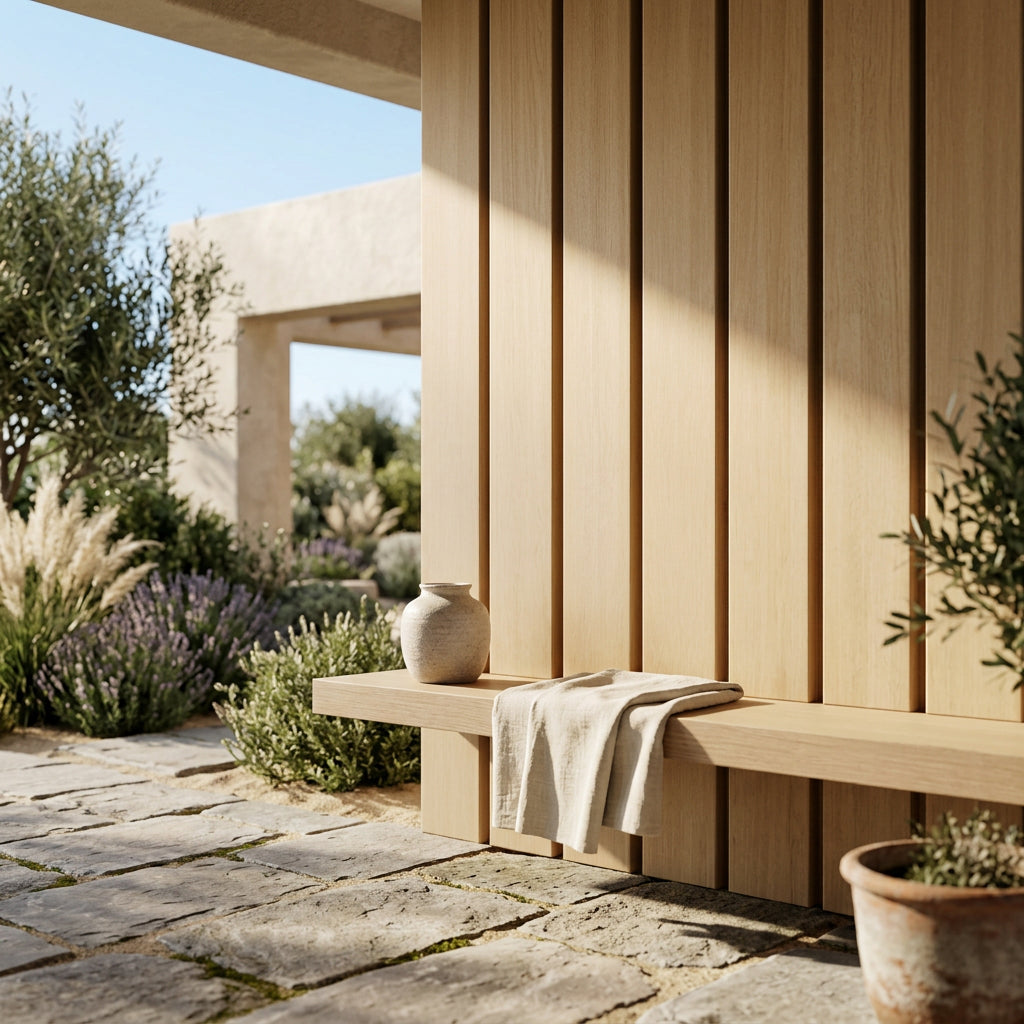 Ripado WPC 5 Ripas Externo </br> 2900mm x 450mm x25mm