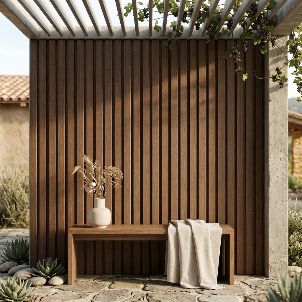 Ripado WPC 5 Ripas Externo </br> 2900mm x 450mm x25mm