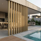 Brise WPC Externo Retangular </br> 2900mm x 50mm x 100mm