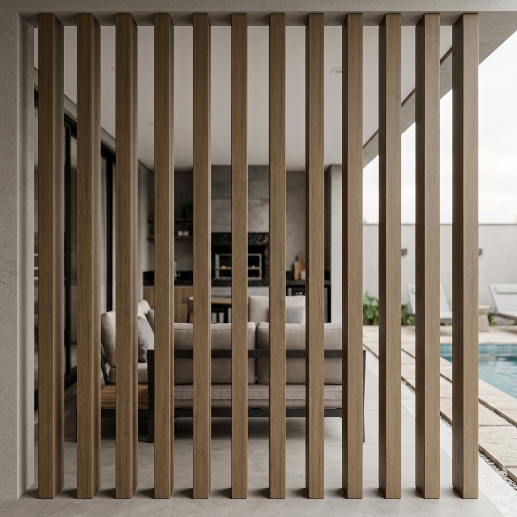 Brise WPC Externo Retangular </br> 2900mm x 100mm x 50mm