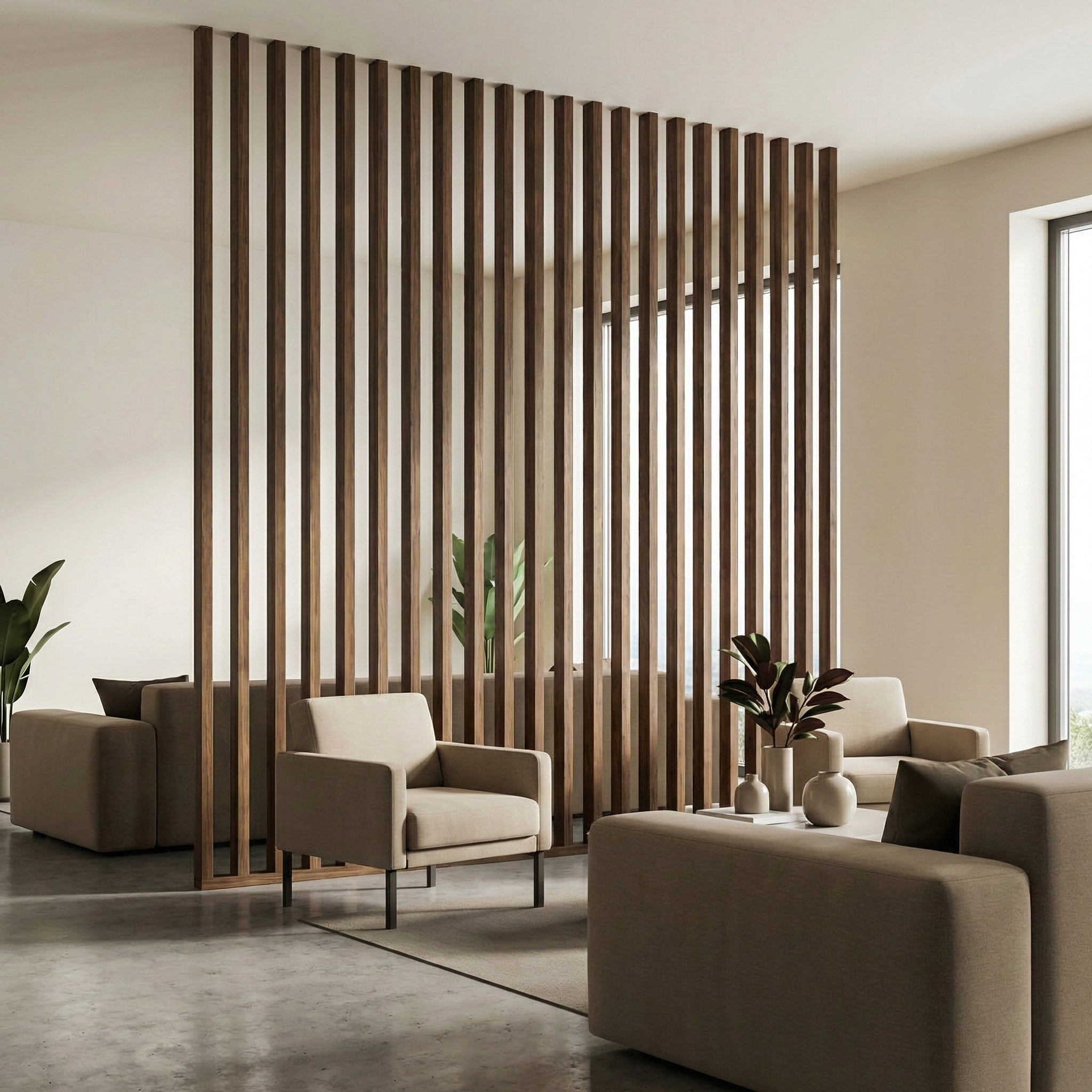 Brise WPC Interno Quadrado </br> 2900mm x 50mm x 50mm
