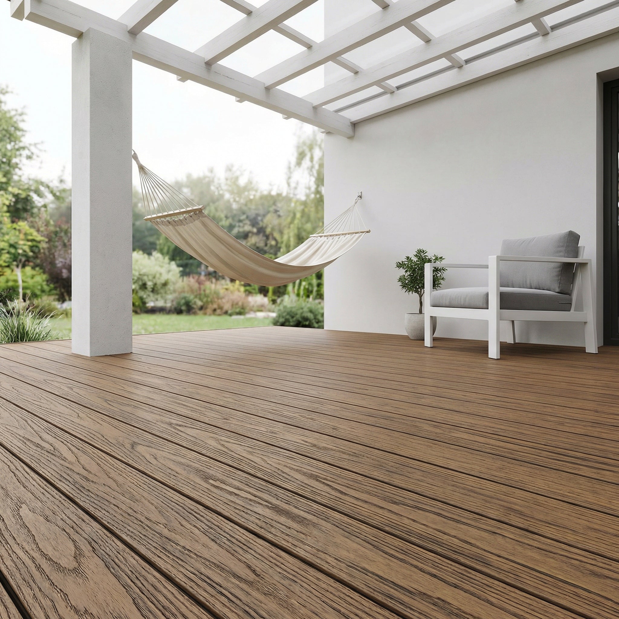 Deck WPC 7 Furos 2D </br> 2900 mm x 148 mm x 23 mm