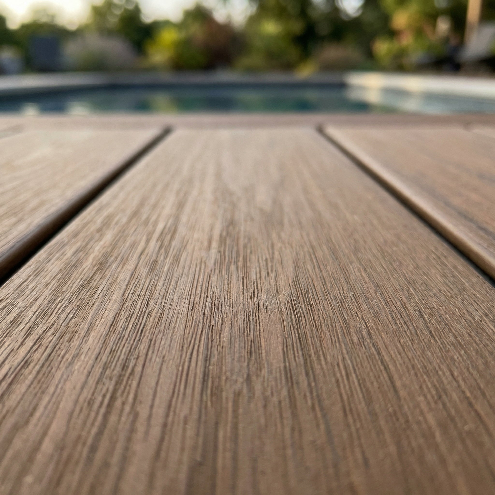 Deck WPC 7 Furos Frisado </br> 2900 mm x 148 mm x 23 mm